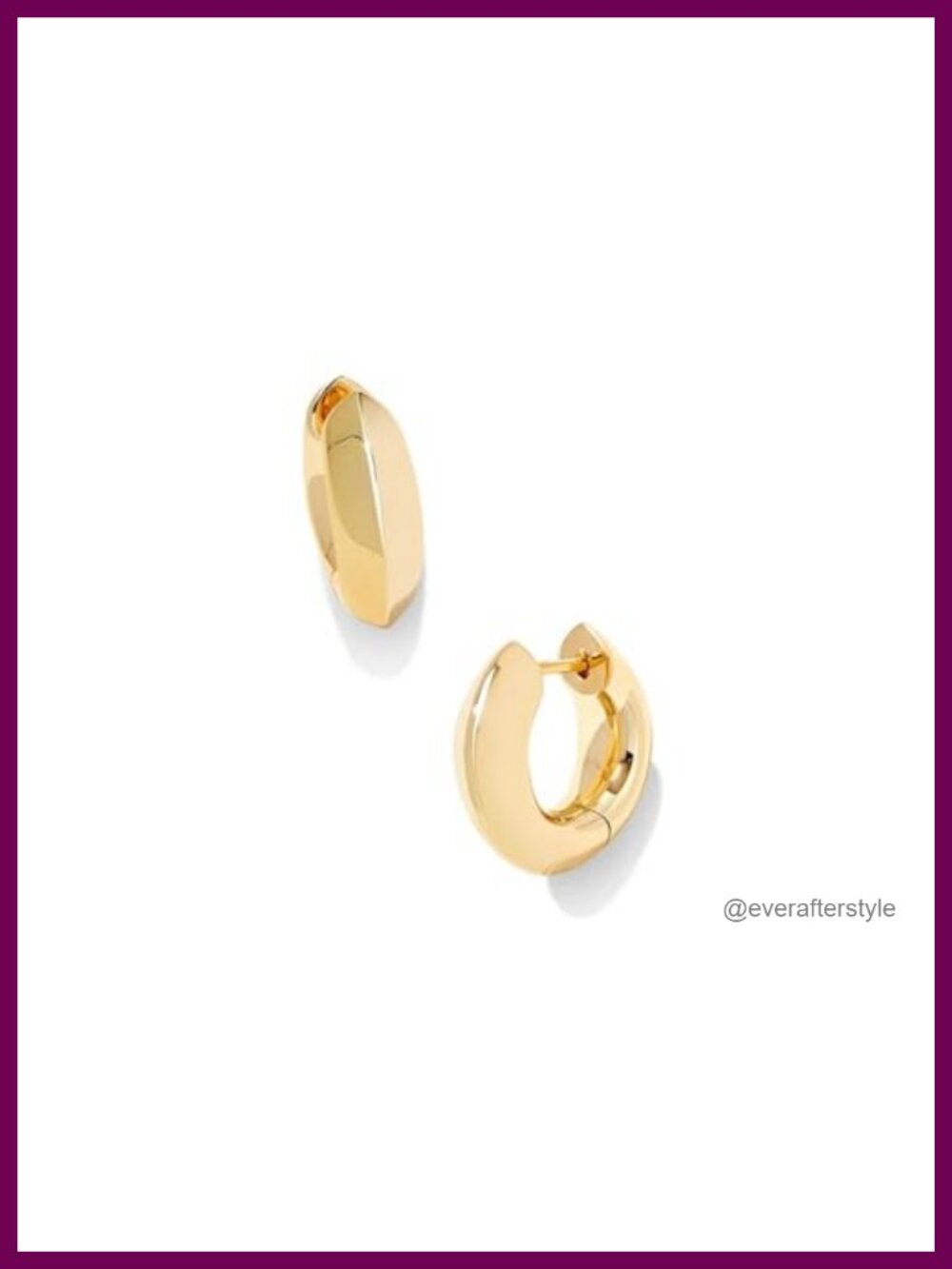Kendra Scott Mikki Metal Huggie Earrings Gold Over Brass